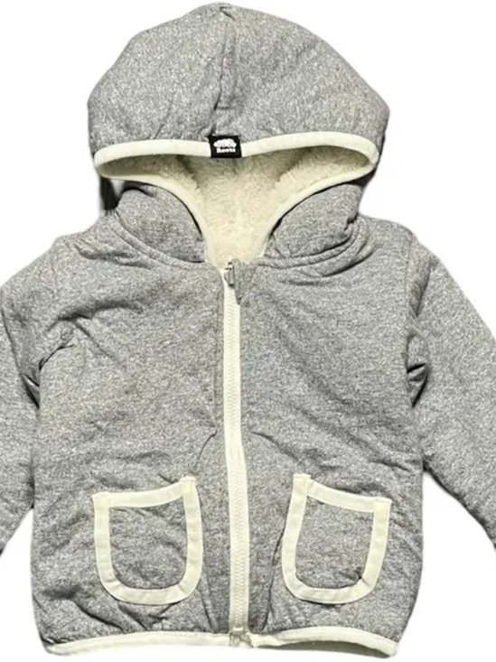Roots Other - Roots Kids XL /Ladies Small Hooded Reversible Zip-Up Sherpa Jacket